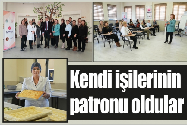 Girişimci 21 kadın kendi işinin patronu oldu