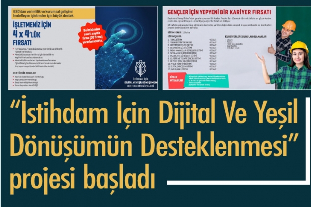 "İstihdam İçin Dijital Ve Yeşil Dönüşümün Desteklenmesi" projesi başladı