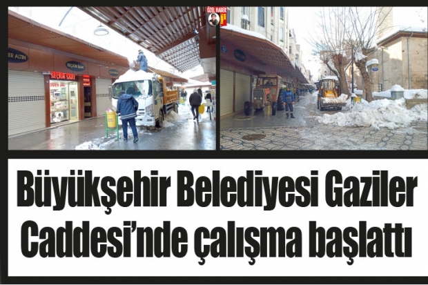 Büyükşehir Belediyesi Gaziler  Caddesi’nde çalışma başlattı