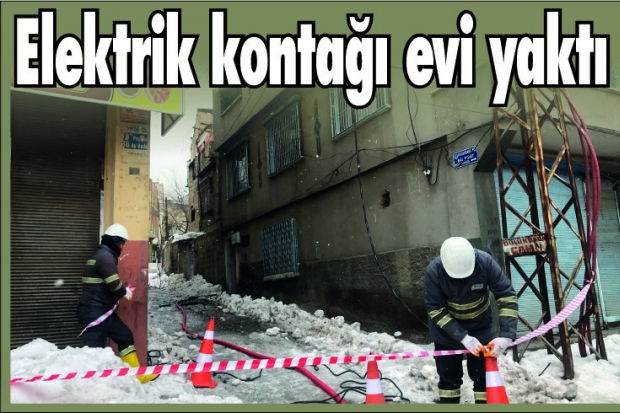 Elektrik kontağı evi yaktı