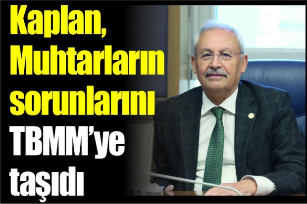 Kaplan,  Muhtarların  sorunlarını TBMM’ye  taşıdı