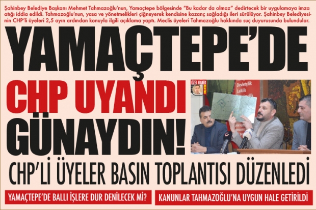 YAMAÇTEPE'DE CHP UYANDI GÜNAYDIN!