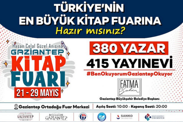 Gaziantep Kitap Fuarı için geri sayım başladı