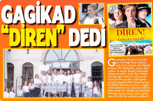 GAGİKAD "DİREN" DEDİ