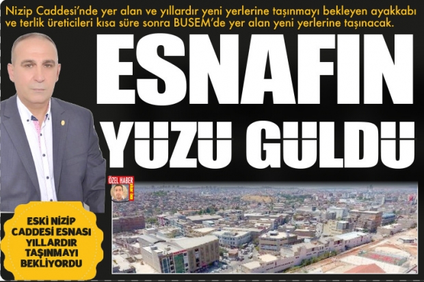 ESNAFIN YÜZÜ GÜLDÜ