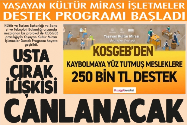 Usta çırak ilişkisi canlanacak