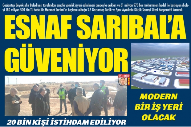 ESNAF SARIBAL’A GÜVENİYOR