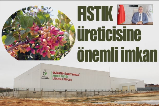 Fıstık üreticisine önemli imkan