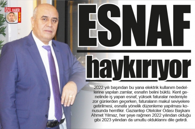 Esnaf haykırıyor