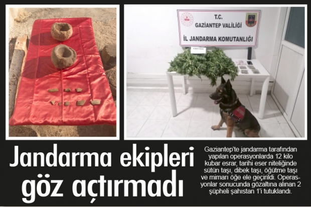 Jandarma ekipleri göz açtırmadı