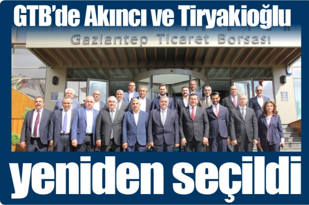 GTB'de Akıncı ve Tiryakioğlu  yeniden seçildi