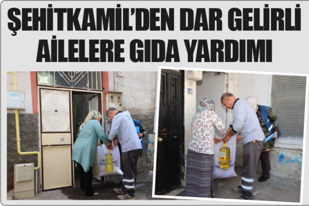 Şehitkamil'den gıda yardımı