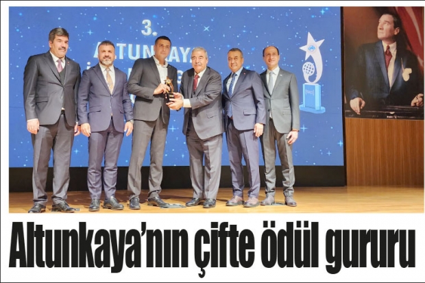 Altunkaya'nın çifte ödül gururu