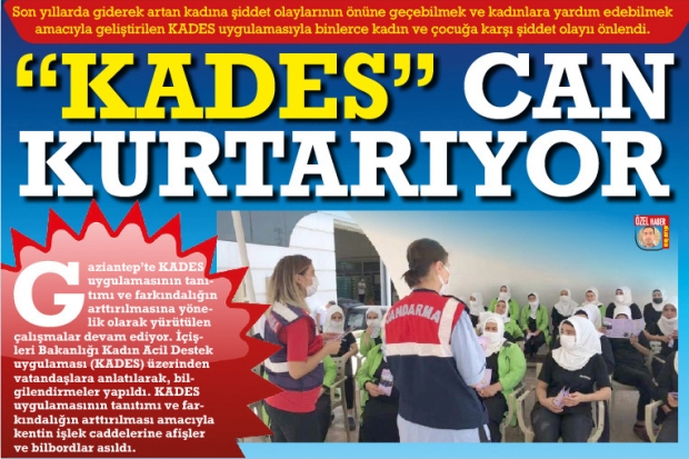 "KADES" CAN KURTARIYOR