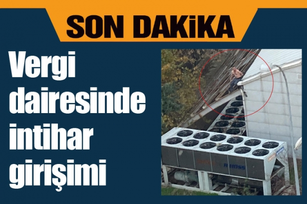 Vergi dairesinde intihar girişimi