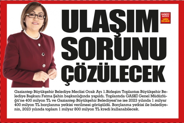 ULAŞIM SORUNU ÇÖZÜLECEK