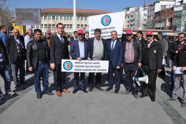 Türk-İş'ten kıdem tazminatı protestosu