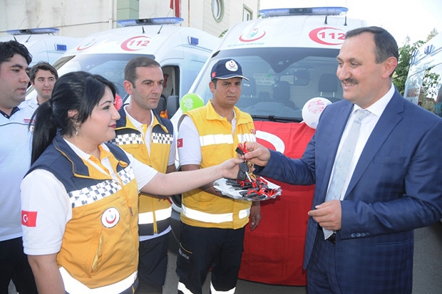 Gaziantep'e 10 yeni ambulans