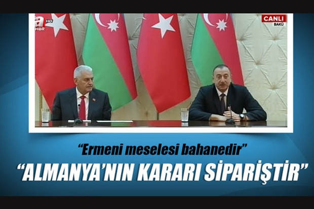 Başbakan Yıldırım ve Aliyev ortak basın toplantısı düzenledi