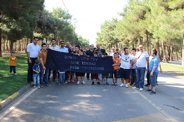 Gaziantep'te Down Sendromlu çocuklar yürüyüşte buluştu