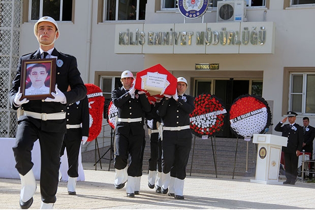 Şehit polis için Kilis'te tören düzenlendi