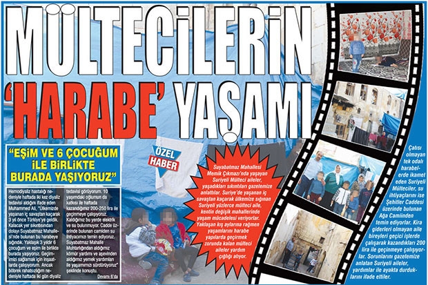 MÜLTECİLERİN ‘HARABE’ YAŞAMI