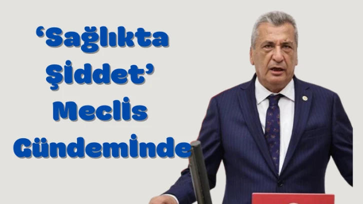 Öztürkmen, ‘Sağlıkta Şiddeti’ Meclis gündemine taşıdı