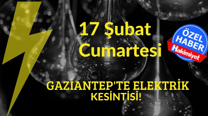 Gaziantep'te Elektrik Kesintisi!