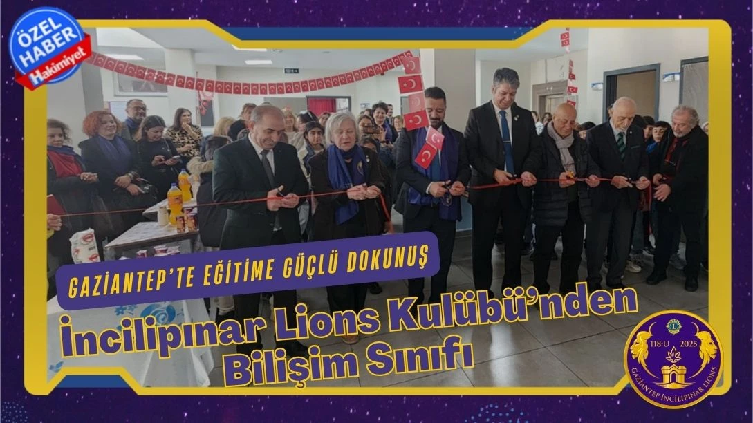 İncilipınar Lions Kul&uuml;b&uuml;&rsquo;nden Bilişim Sınıfı