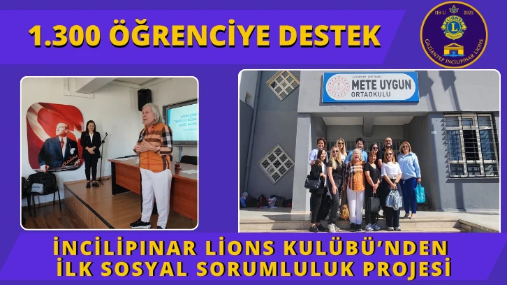 İncilipınar Lions Kulübü’nden İlk Sosyal Sorumluluk Projesi