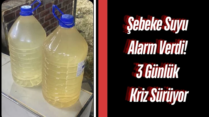Sarıbaşak Sarısalkım’da Musluktan Çamur Akıyor!