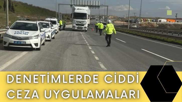 Trafik Denetleme Şube Müdürlüğü'nden Yapılan Denetimlerde Ciddi Ceza Uygulamaları