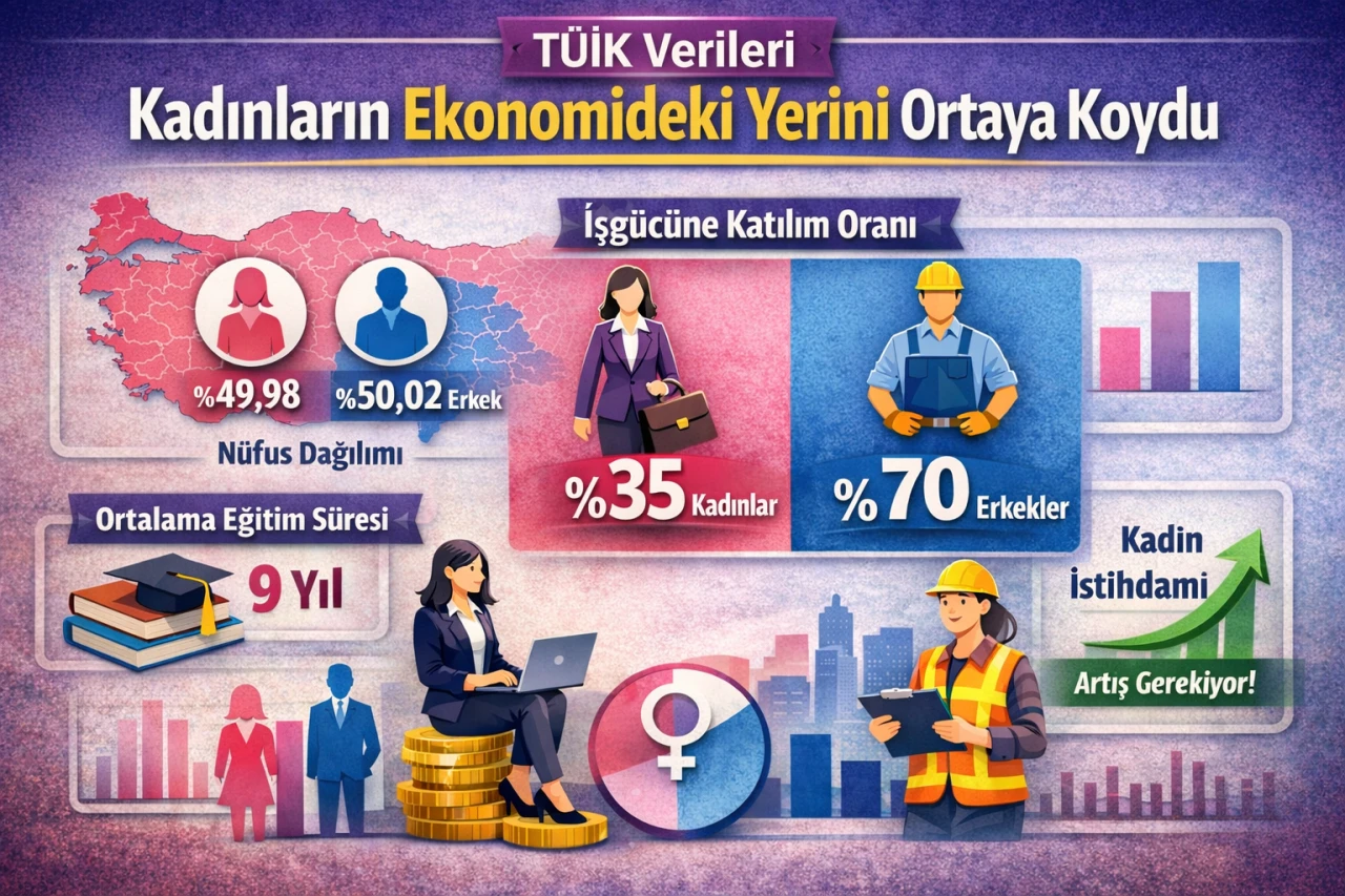 T&Uuml;İK Verileri Kadınların Ekonomideki Yerini Ortaya Koydu