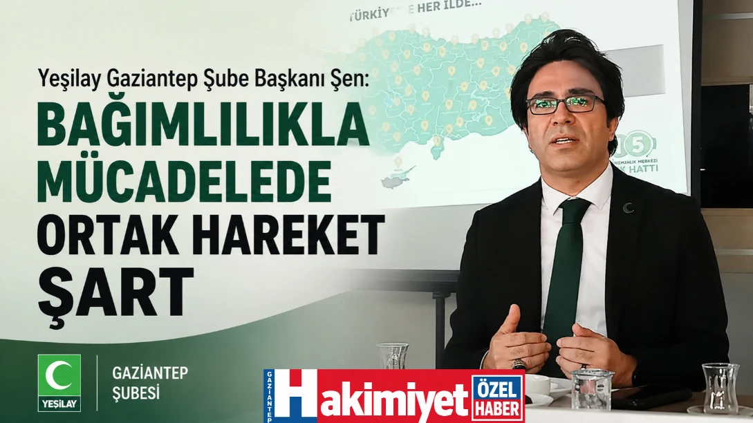 Gaziantep Yeşilay Şube Başkanı Prof. Dr. Haluk Şen ‘den Önemli Açıklamalar