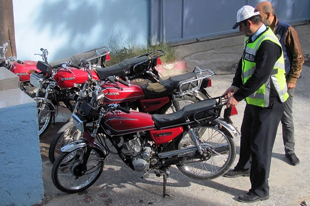 Gaziantep'te trafik uygulamasında 6 çalıntı motosiklet ele geçirildi