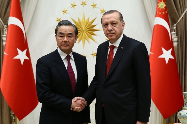 Cumhurbaşkanı Erdoğan, Wang Yi’yi kabul etti