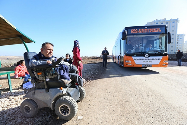 Gaziantep'te otobüs beklemeye son
