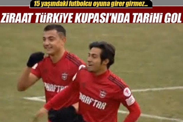 Gaziantepsporlu futbolcu tarihe geçti