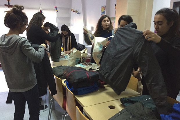 Gaziantep Bahçeşehir Okulları  öğrencilerinden örnek davranış
