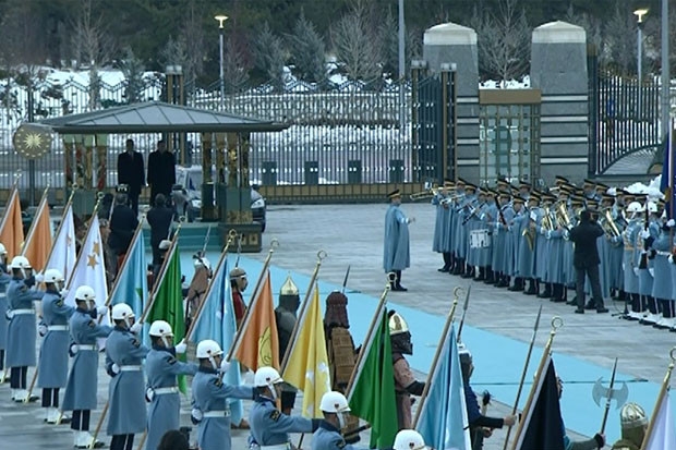 Cumhurbaşkanı Erdoğan, Hashim Taçi’yi resmi törenle karşıladı