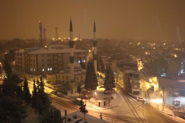 Kar Gaziantep'te kartpostallık görüntüler oluşturdu