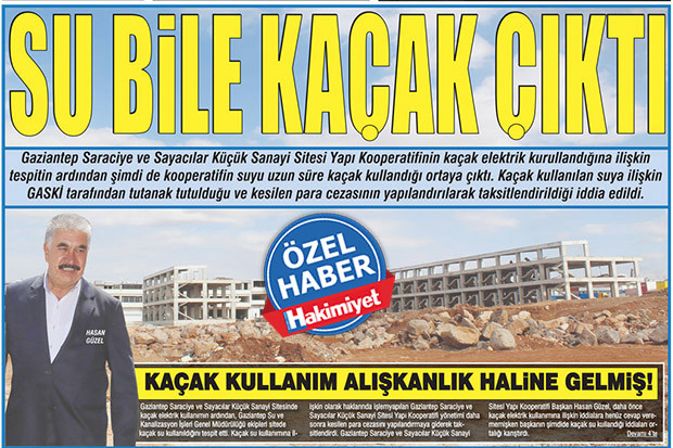 SU BİLE KAÇAK ÇIKTI