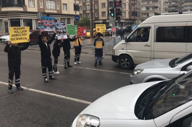 Sağlık lisesi öğrencilerinden gerçeği aratmayan tatbikat