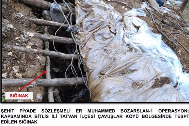 PKK’ya ait 7 odalı sığınak ele geçirildi