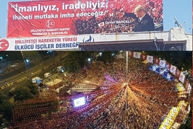 MHP’den hainlere 15 Temmuz mesajı