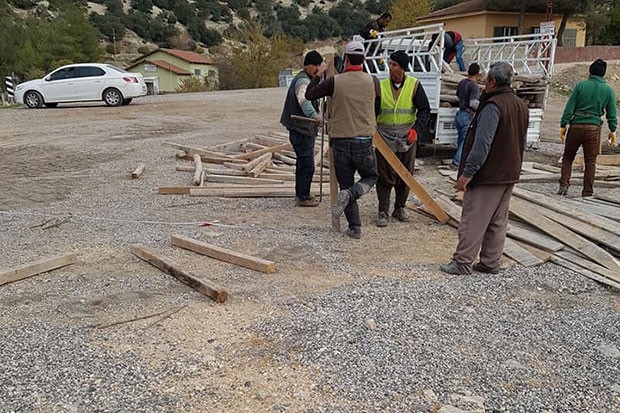 Atmalı Mahallesi'ndeki taziye evi inşaatı başladı