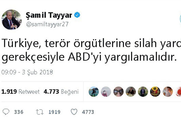 Tayyar’dan ‘ABD’ye Afrin tepkisi