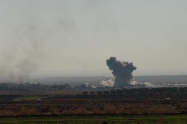 Türkiye sınırında çatışma ve hava bombardımanı