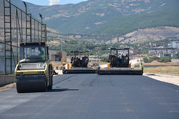 Nurdağı'nda yol yapımına başlandı