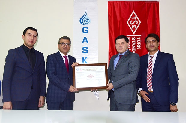 GASKİ, ISO 9001 belgesini yeniledi